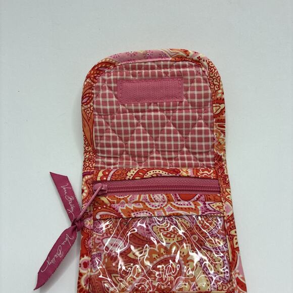 Vera Bradley Orange And Red Trifold Pocket Wallet Folio - Picture 4 of 7